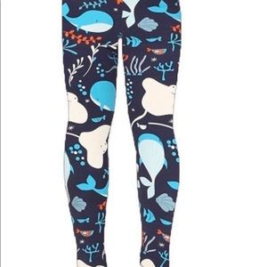 Under the Sea KIDS Peachskin leggings SMALL